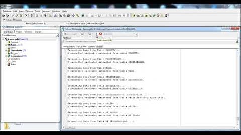 Extrair metadata banco firebird