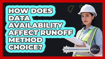 How does data availability affect runoff method choice?