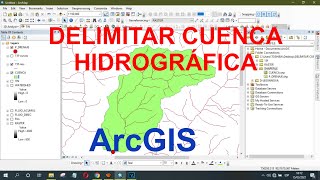 DELIMITACIÓN DE CUENCA HIDROGRÁFICA EN ARCGIS