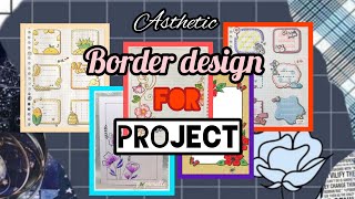 border design for projects