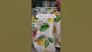 4 Steps to find items from Dollar Tree to sell on Amazon and earn $10K/month
