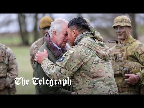 King Charles visits Ukrainian troops being trained by British forces | Ukraine war