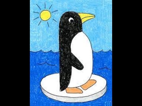How to Draw a Penguin | Drawing Lesson for Kids | Coloring and Drawing for Kids