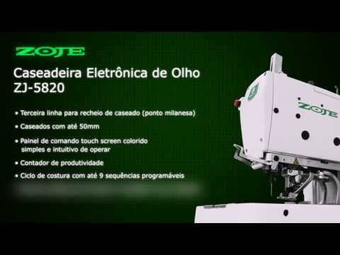 Caseadeira eletrônica de olho Zoje com terceira linha para recheio de caseado (ponto milanesa). Equipada com reservatório que ...