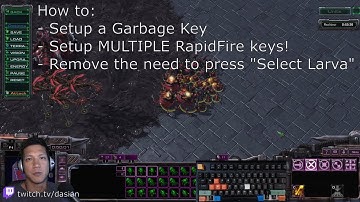 Starcraft 2 - Multi Rapid Fire Keys, no more "Select Larva",  one button "Remove from Control Group"
