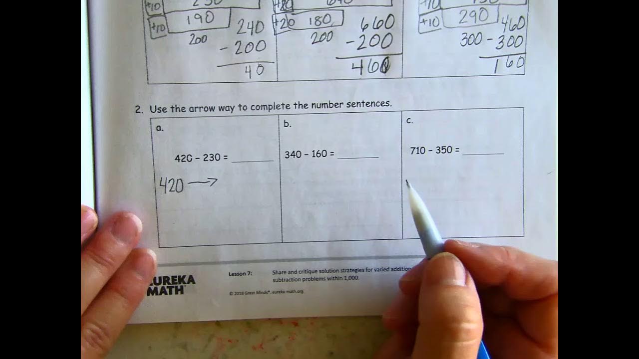 Math Module 5, lesson 7 homework - YouTube