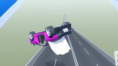 Flying until destroyed with New Cars || car crash simulator part.6