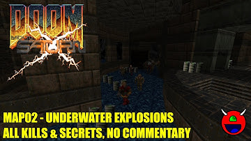Doom 2: Back to Saturn X Episode 2 (BTSX2) - MAP02 Underwater Explosions - All Secrets No Commentary
