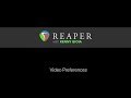 Video Preferences in REAPER