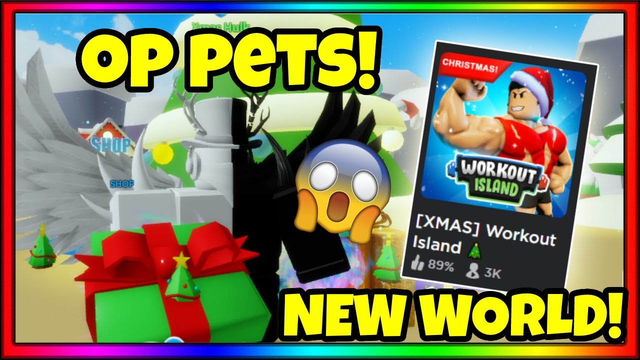 EPIC WORKOUT ISLAND WINTER UPDATE!!! (Roblox)