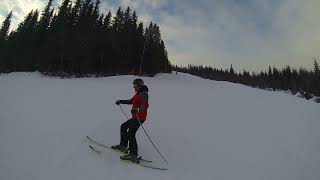 Trysil, black piste 30 (lower half). Friday 21st January 2022.