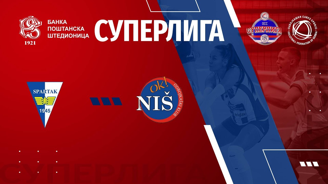 SPARTAK SU 🆚NIS 3:0  /17. KOLO BANKA POŠTANSKA ŠTEDIONICA SUPERLIGE ZA ODBOJKAŠE/