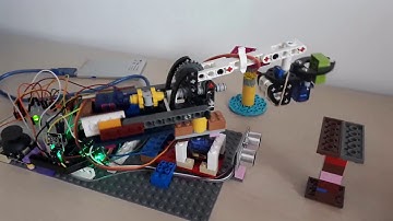 Arduino Simple Servo Robotic Arm - LEGO structure