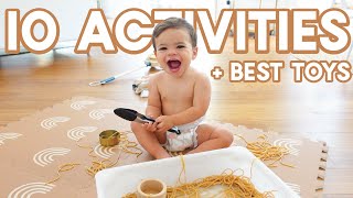 HOW TO ENTERTAIN A 1 YEAR OLD | 10 DIY Sensory Activities + Toys