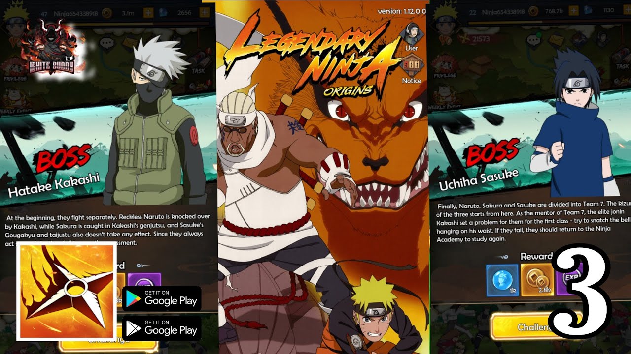 Legendary Ninja: Origins - Team 7  - Gameplay Walkthrough Part-3 (Android)