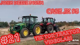 Ti̇k Tok Traktör Vi̇deolari John Deere 105M Vs Case 95 Jx Di̇yarbakira Selamlar