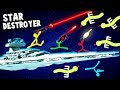 STAR DESTROYER vs NEW Flying Snakes!? (Stick Fight Multiplayer Gameplay - Star Wars Maps!)