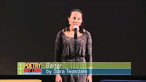 Poetry Out Loud 2012 NJ State Finals: Sarah Finnan performs "Barter"