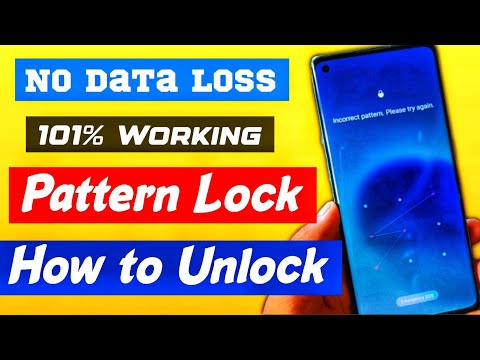 How to unlock pattern lock without data loss ? unlock pattern without losing data ! pattern unlock