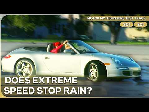 Staying Dry at High Speed in a Sports Car! | Motor MythBusters Test Track | Season 1 Episode 1