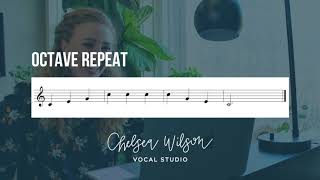 Octave Repeat Vocal Warm Up In Female Key