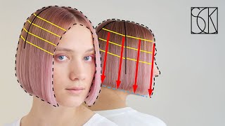 BOB HAIRCUT IN 10 MINUTES (STANDING POSITION) tutorial by SCK