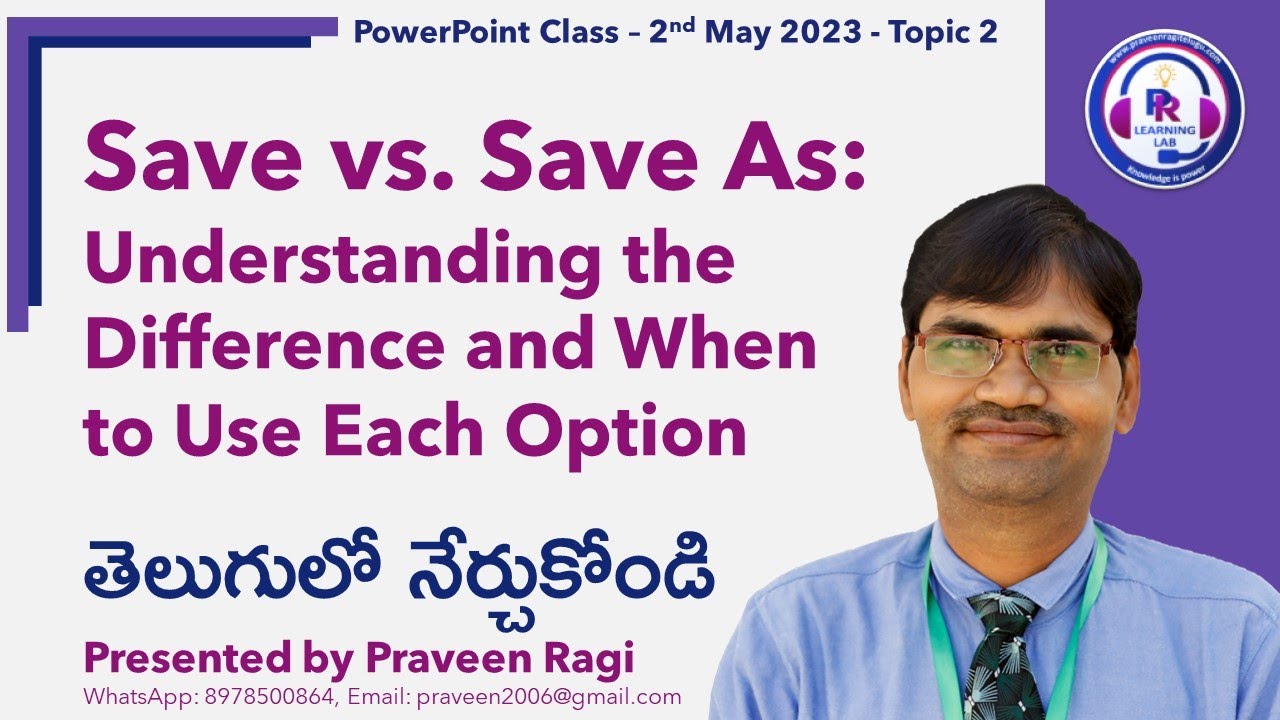 PowerPoint Class 2nd May 2023 Topic 2 Save Vs Save As powerpoint-class-2nd-may-2023-topic-2-save-vs-save-as
