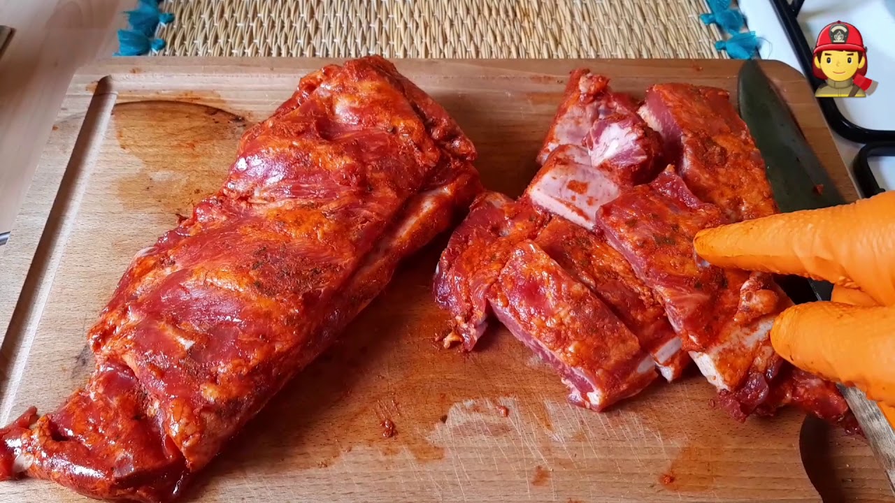 Patatas con costillas adobadas #recetacasera