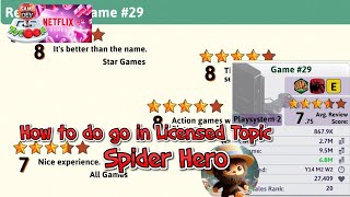 Game Dev Tycoon - Netflix - How to Create a Good License Spider Hero with Rewards screenshot 4