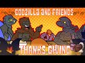 Godzilla KOTM | Gamera and Godzilla's Thanksgiving Party (Godzilla Comic Dub)