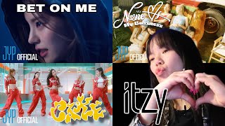 1st time reacting to Itzy (Bet on Me ,None of my Business & Cake) part 1