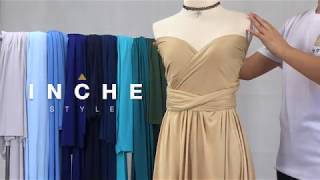 Infinity Dress Tutorial (10) : วิธีพันชุดอินฟินิตี้ ชุดราตรี ชุดออกงาน By Inchestyle | อินช์สไตล์