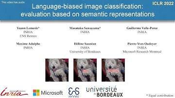 Language-biased image classification: evaluation based on semantic representations
