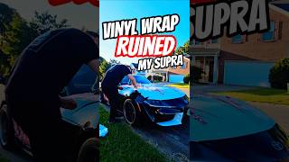 Im Going to Regret This!🤦‍♂️ #viral #cars #supra #wrap #fyp #shorts #racing #automobile #drift #diy