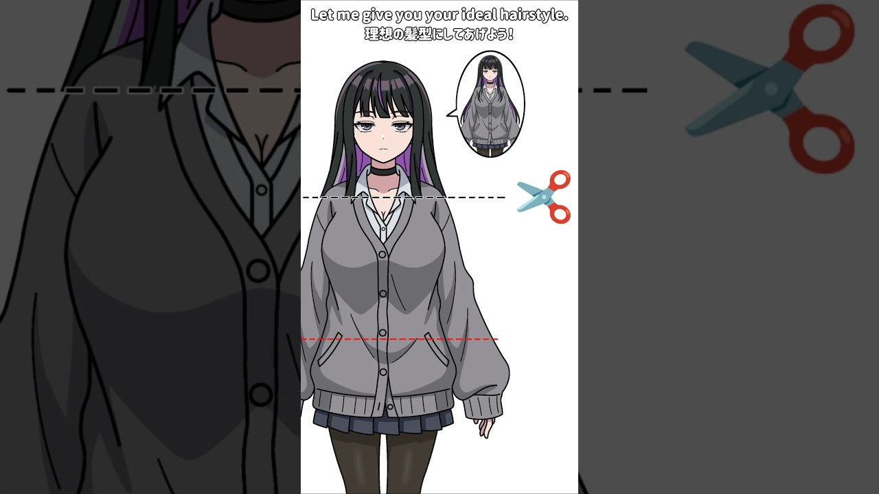 【新作】理想の髪型にしてあげようチャレンジ！ピッタリ止めれたらナイス！