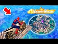 Je fais une skybase avec la moto du futur sur fortnite 