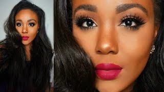 Spring Makeup Tutorial 2016 I Everyday spring 2016 makeup for dark skin