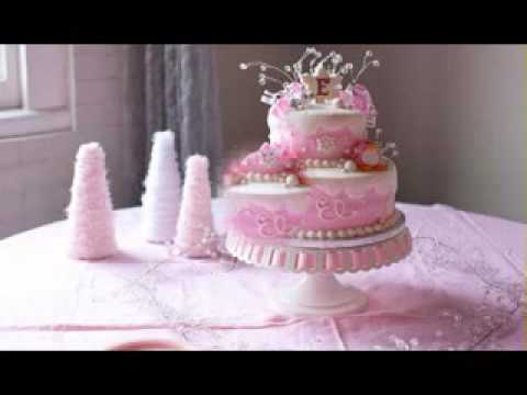 diy first birthday cake decorations for girls youtube