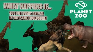 Planet Zoo: What happens if.. you put every animal in same enclosure... Battle Royal