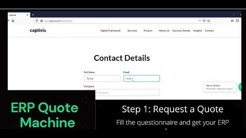 ERP Quotation Machine - Captivix