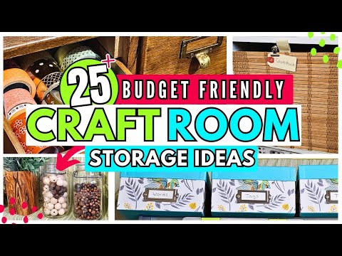 MUST SEE Budget Friendly Craft Room Storage Ideas you will want to try!! thumbnail