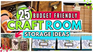 MUST SEE Budget Friendly Craft Room Storage Ideas you will want to try!!