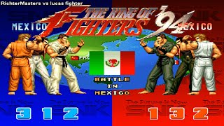 KOF 94 - RichterMasters (Mexico Team P1) vs lucas fighter (Mexico Team P2)