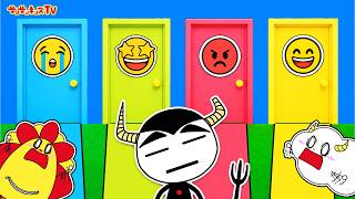 【寸劇】友達が記憶喪失になっちゃった！？絵文字の部屋で謎を解いて助けよう！子供向け知育教育★サンサンキッズTV screenshot 5