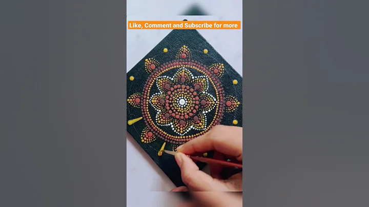 Easy Dot Mandala 🧡 #shorts #trending #youtubeshorts #trend #dotmandala #mandala #mandalaart #ytshort