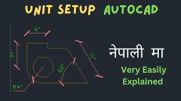 How to setup unit in AutoCAD 2007 || Autocad Unit Setup & Page Setup in Nepali || In Nepali || #1