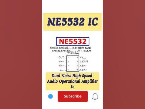 NE5532 IC PINOUT #akexperiment #electronics #pinout #NE5532 #5532 #