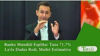 TATOLI ATUÁL – Banku Mundiál Esplika Taxa Pobreza nasional 71,7% La'ós Dadus Reál, Maibé Estimativa