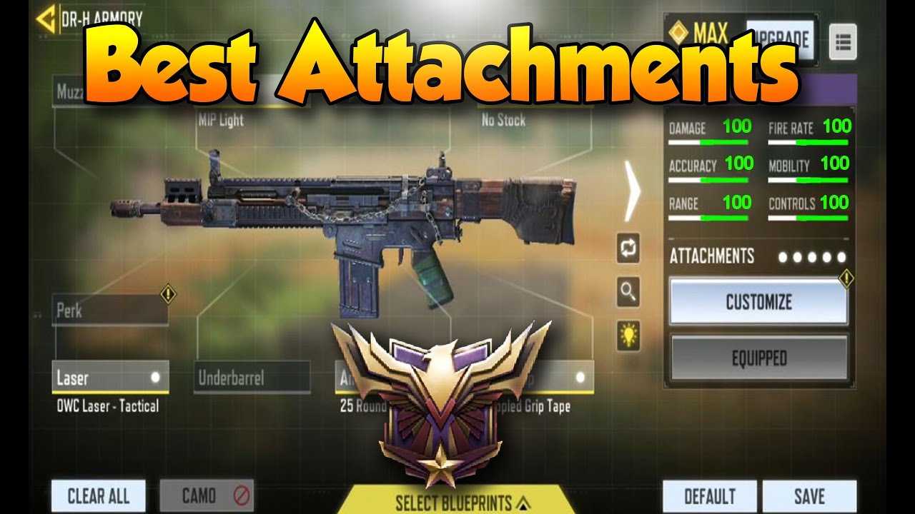 Best DR-H LOADOUT Attachments Call of - YouTube