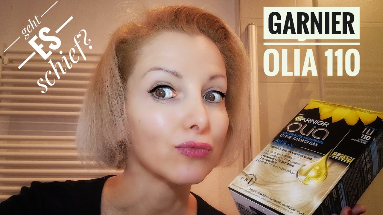 Haare färben mit Drogerieprodukt | Garnier olia 110 | vegan - YouTube